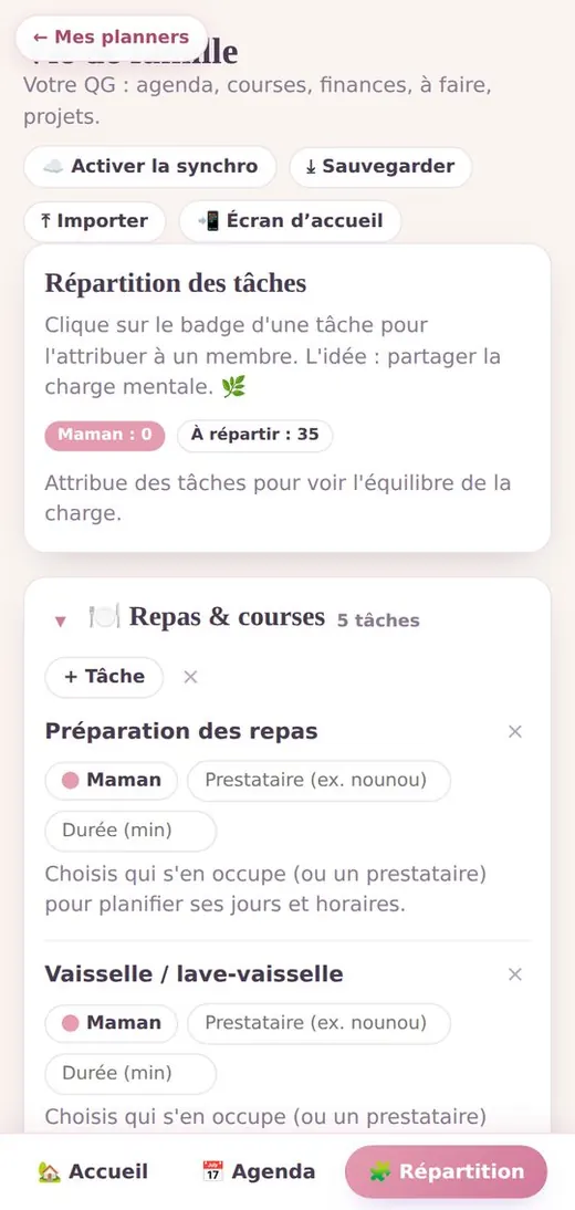 04 repartition des taches